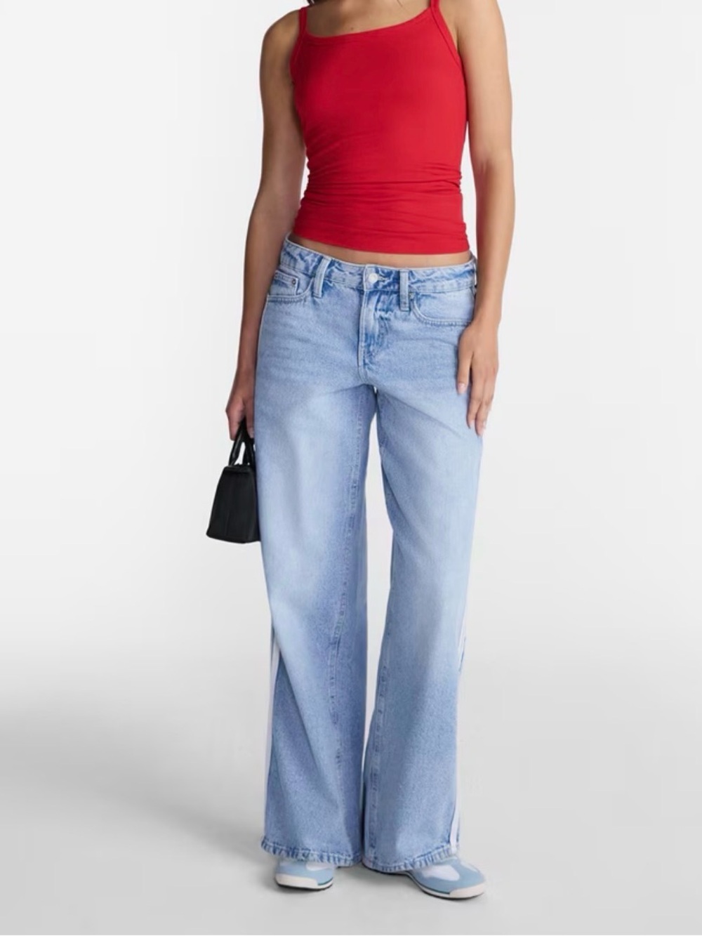 No Boundaries Light Blue Boyfriend Wide-Leg Jeans